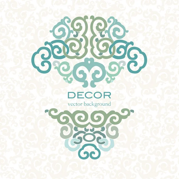 Ornamento colorido, fundo branco . —  Vetores de Stock