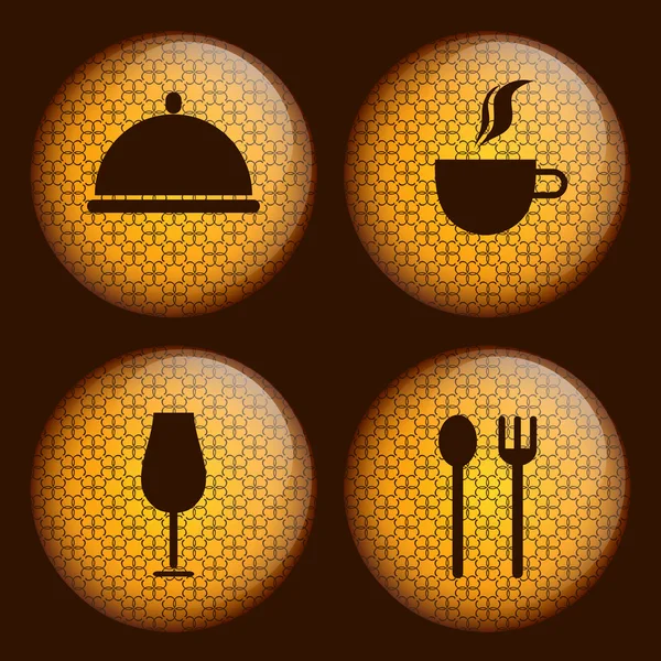 Food and drink icons. — Stock Vector