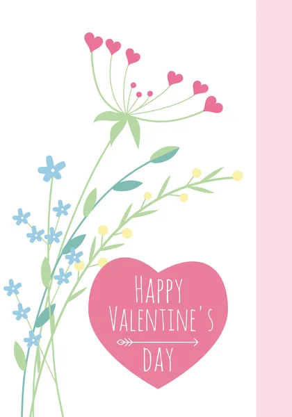 Sevgililer kartı, çiçek