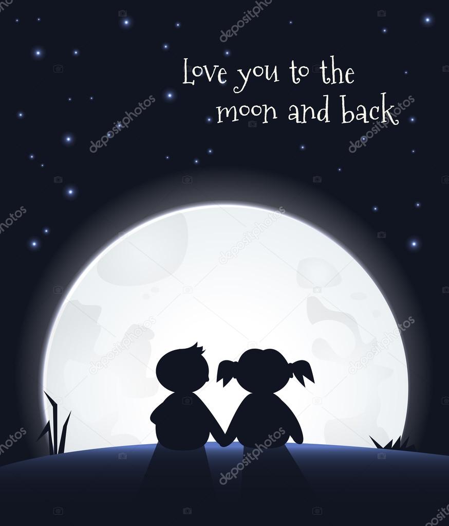 Love You To The Moon And Back Stock Vector Image By C Cernado Love You To The Moon And Back Stock Vector Image By C Cernado
