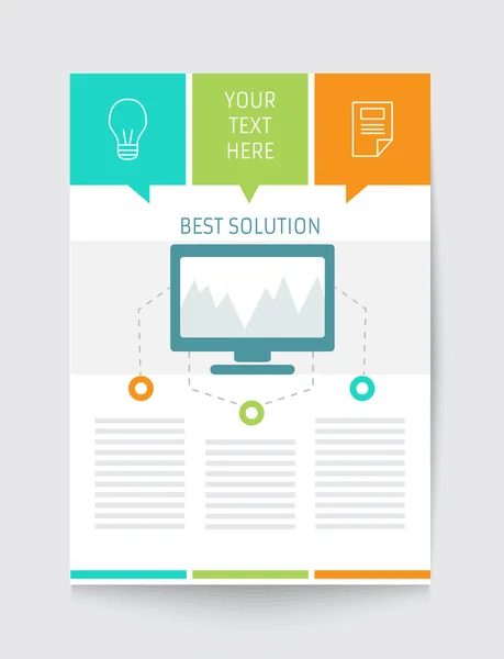 Broşür düz tasarımı