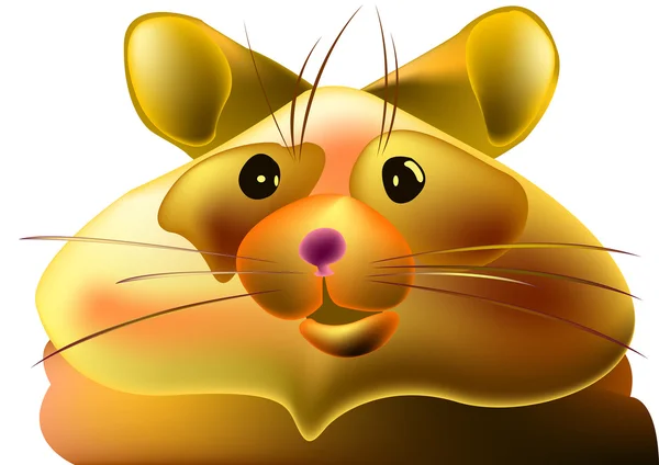 Hamster gras — Image vectorielle