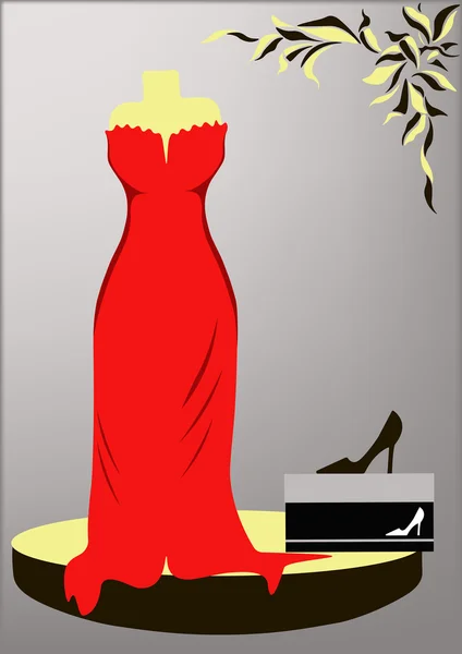 Robe de soirée — Image vectorielle