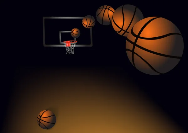 Bolas para baloncesto — Vector de stock