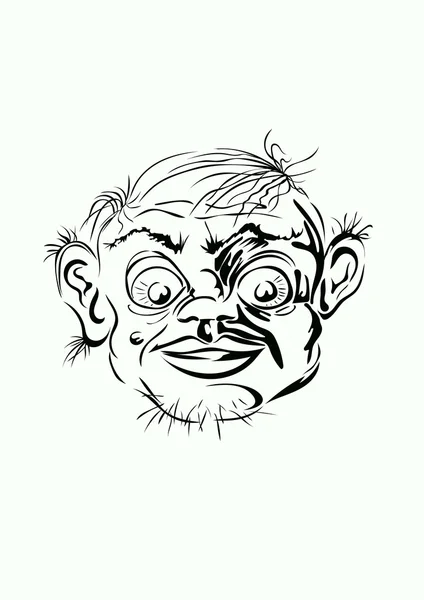 Bir adam karikatürü