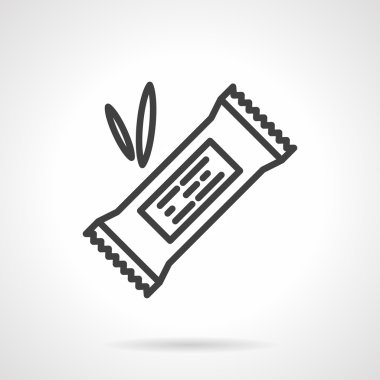 Enerji çubuğu siyah çizgi tasarım vektör simgesi