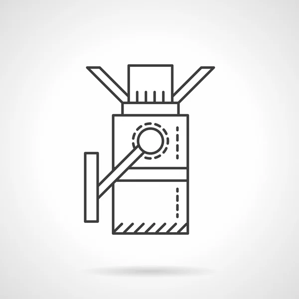 Turnstile flat line design vector icon — Stock Vector