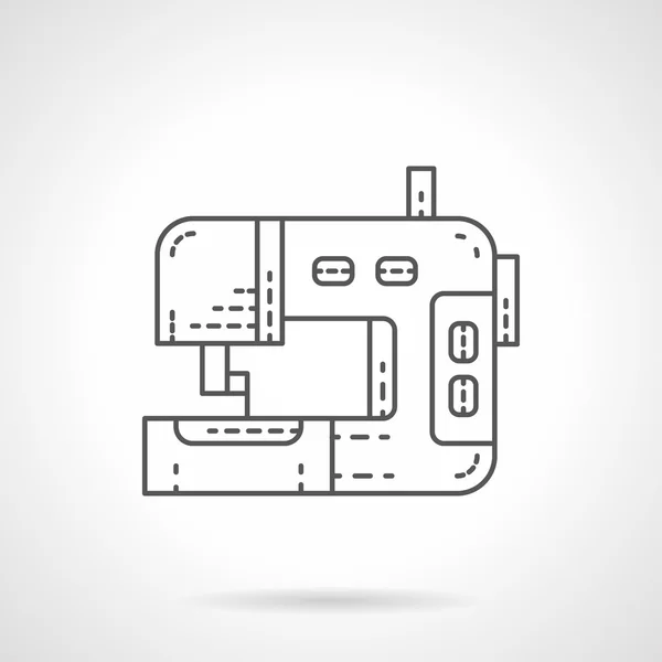 Naai apparatuur platte dunne lijn vector pictogram — Stockvector