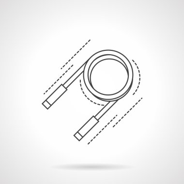 Genişletici düz çizgi vektör simgesi