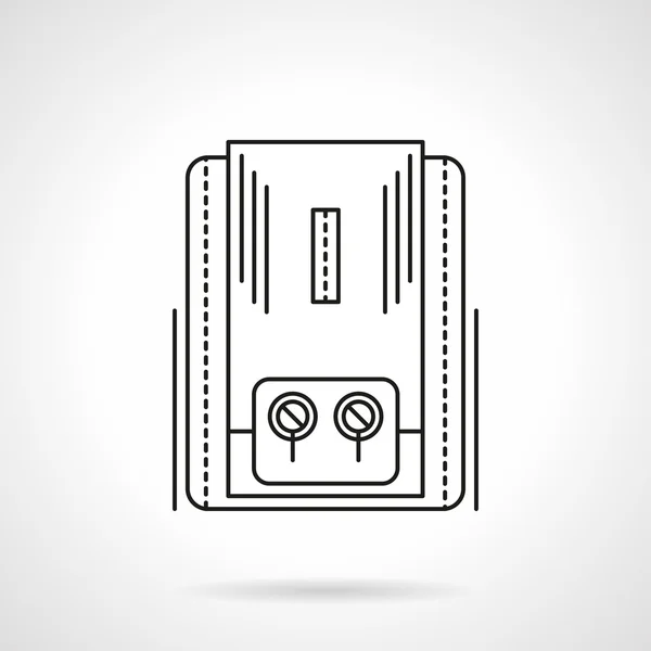 Verwarmingsapparatuur plat lijn vector pictogram — Stockvector