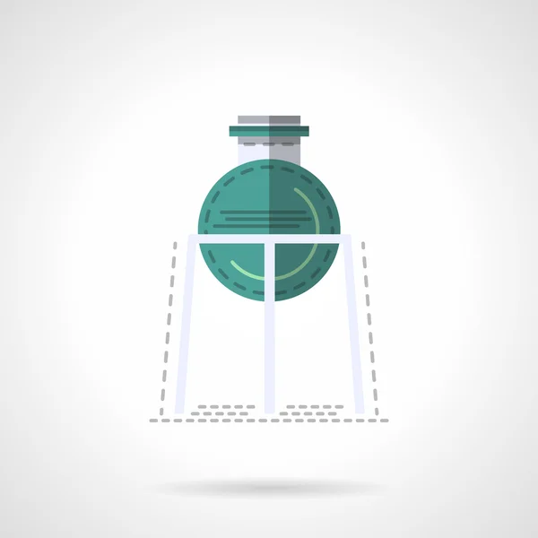 Icono de vector de diseño de color plano de labware médico — Vector de stock