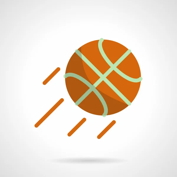 Basketball competition flat color vector icon — Stock Vector