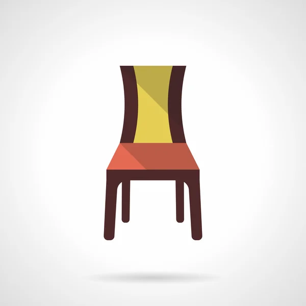 Meubles pour restaurant icône vectorielle de couleur plate — Image vectorielle