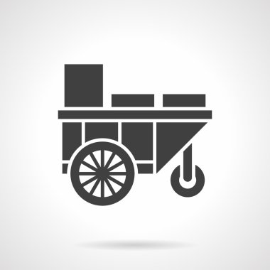 Yaz içecekleri glyph tarzı vektör simgesi satış