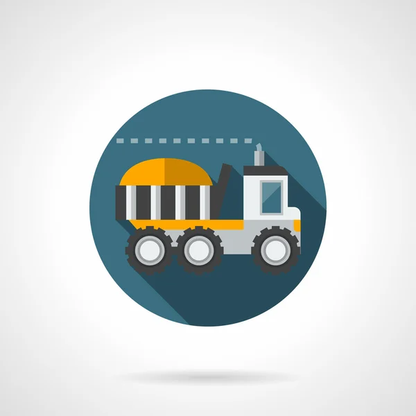 Icône vectorielle de conception de couleur plate camion agricole — Image vectorielle