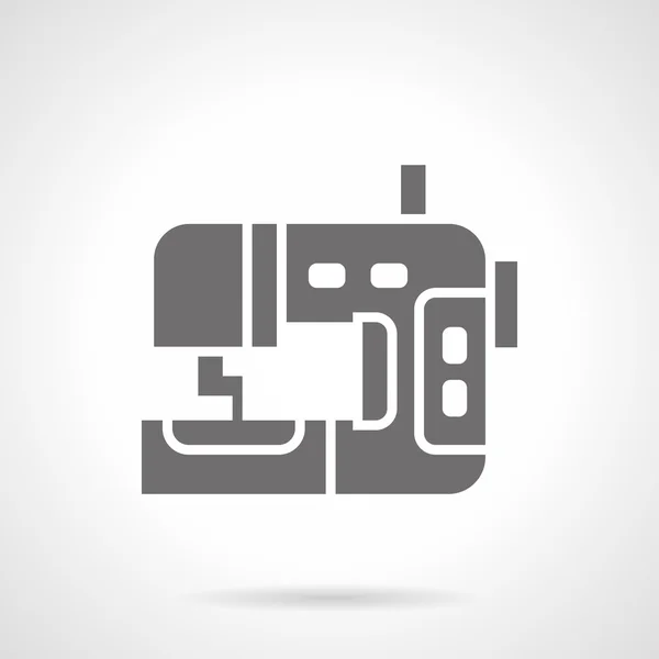 Industriële naaimachine glyph stijlicoon vector — Stockvector