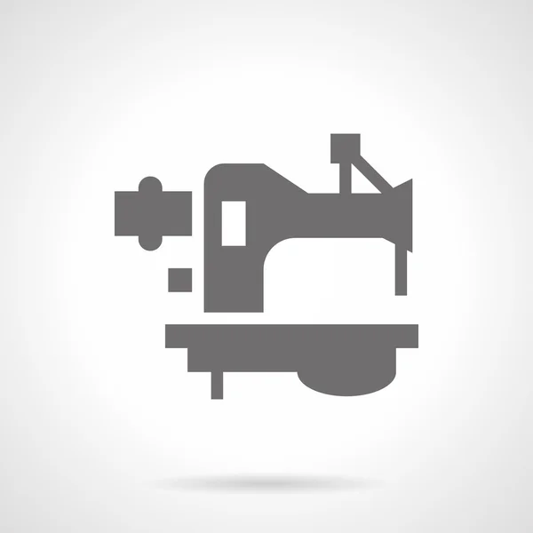 Voet naaimachine glyph-stijl vector pictogram — Stockvector