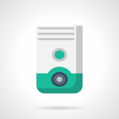 Ev nem giderici düz renk vektör simgesi