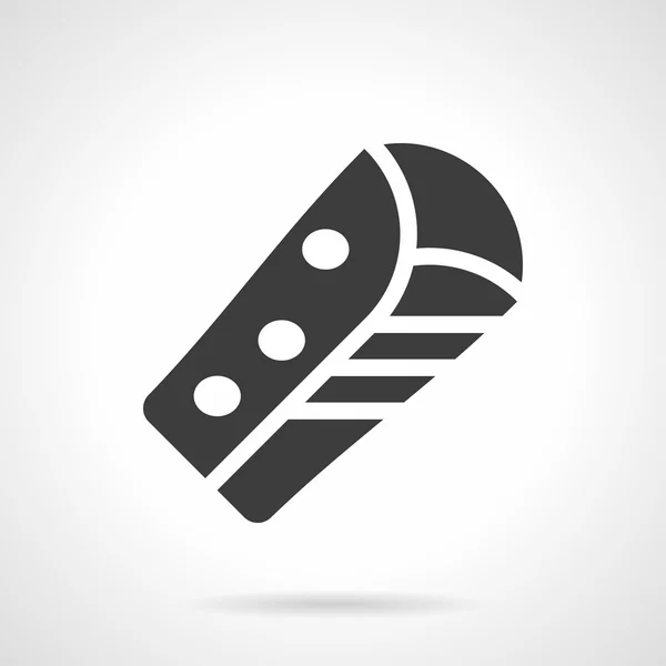 Burrito de milho ícone de vetor estilo glifo — Vetor de Stock