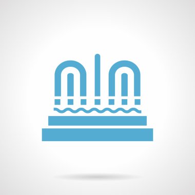 Modern çeşme glyph tarzı vektör simgesi