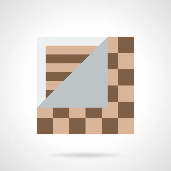 Linoleum flooring flat color vector icon — Stock Vector
