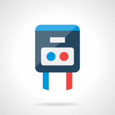 Sıcaklık regülatörü için modern düz vektör simgesi