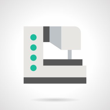 Dijital nakış düz renk vektör simgesi