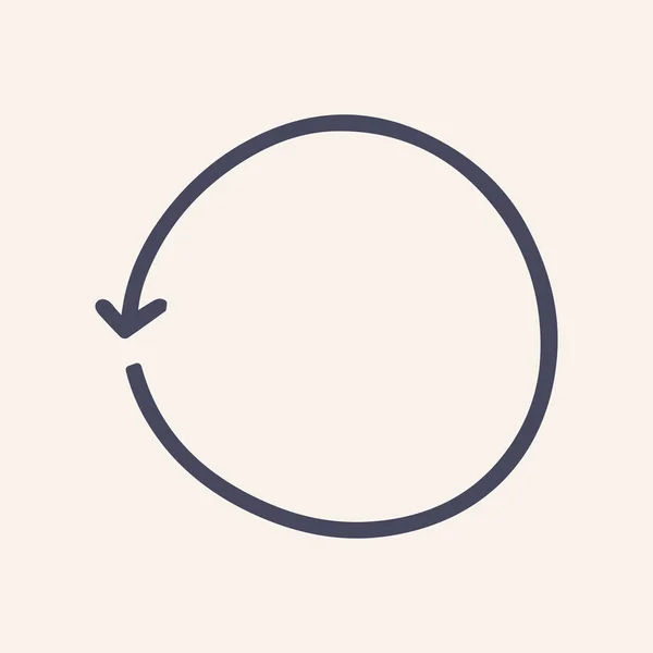 Cirkel laden kleur vector doodle eenvoudige pictogram — Stockvector