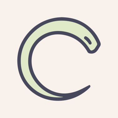 Çember yükleme renk vektörü karalama basit simgesi