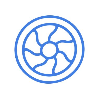 Havalandırma ızgara hattı vektör karalaması basit simge