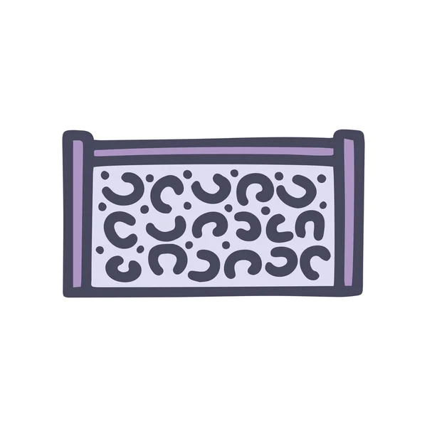 Clôture en pierre couleur vectoriel doodle icône simple — Image vectorielle