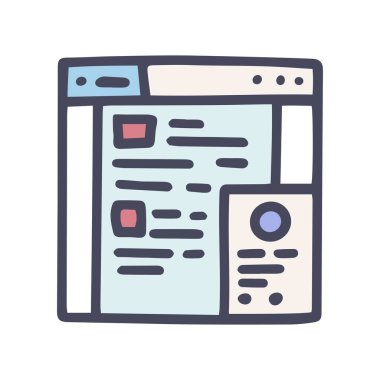 renk vektörü doodle basit simge destek servisi