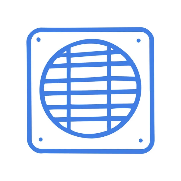 Ventilation grill line vector doodle simple icon — Stock Vector