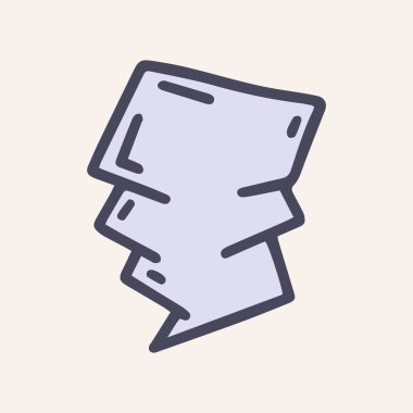 konuşma balonu renk vektörü basit simge karalama