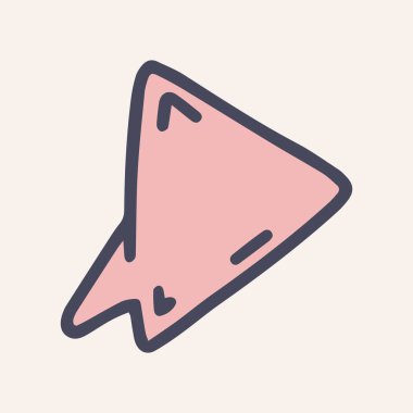 konuşma balonu renk vektörü basit simge karalama