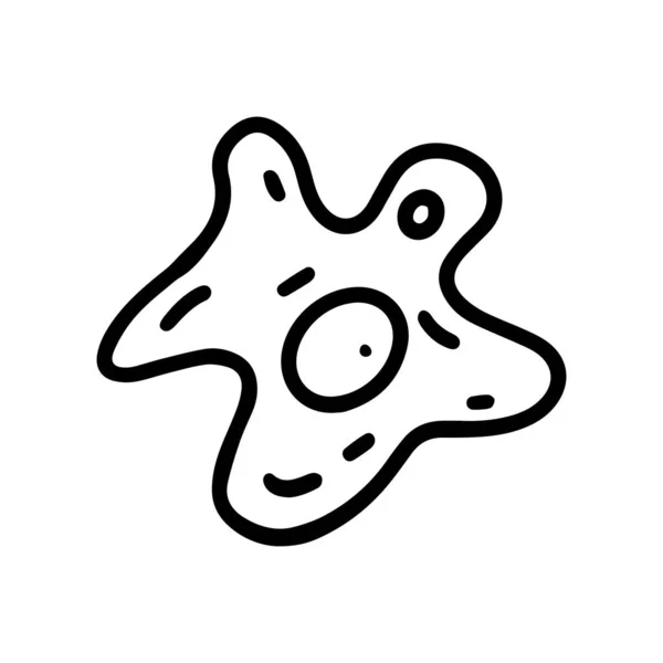 Ícone de doodle vetorial de linha preta de célula única —  Vetores de Stock