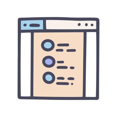 renk vektörü karalama basit simge web sayfası