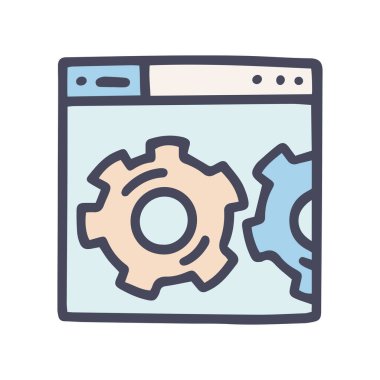 renk vektörü karalama basit simge site ayarları