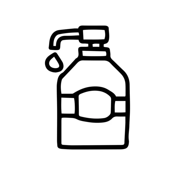 Dispenser line vector doodle simple icon design — Stock Vector