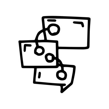 konuşma kabarcığı komut satırı vektör karalaması basit simge