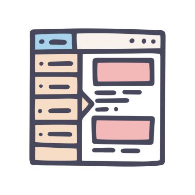 renk vektörü karalama basit çevrimiçi simge depolama