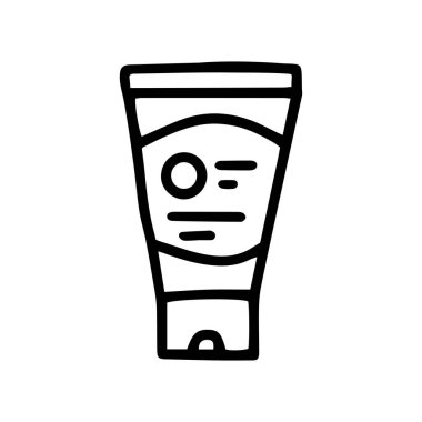 Krema hattı vektör karalama basit simge