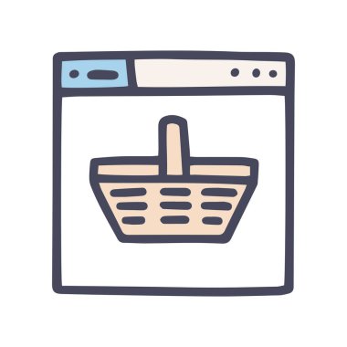 renk vektörü karalama basit çevrimiçi simge depolama