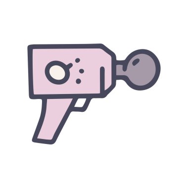 Vurmalı masaj renk vektörü basit karalama simgesi