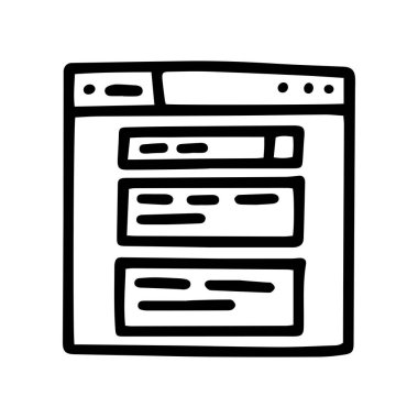 haber sitesi çizimi basit bir simge