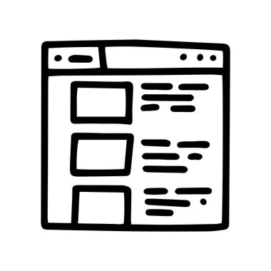 yeni site çizgisi çizimi basit simge