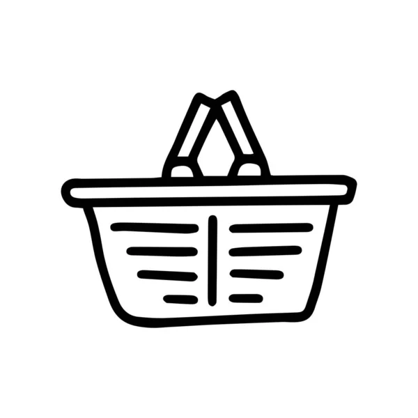 Shop Basket Supermarket Black Silhouette Icon. Grocery Store Buy Basket  Market Glyph Pictogram. Hand Food Product Empty Cart Flat Symbol. Bag  Retail Internet Web Sign. Isolated Vector Illustration. 9973964 Vector Art  at