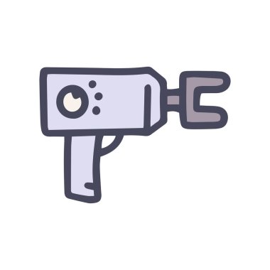 Vurmalı masaj renk vektörü basit karalama simgesi