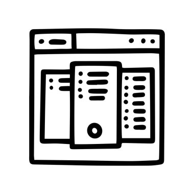 Web sayfası satır çizgisi fiyatlandırması basit bir simge çizer