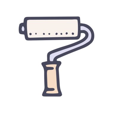 boya silindiri renk vektörü karalaması basit simge